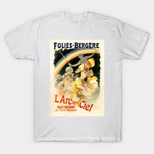 Folies Bergere L Arc en Ciel Ballet Pantomime Theatre Vintage French T-Shirt